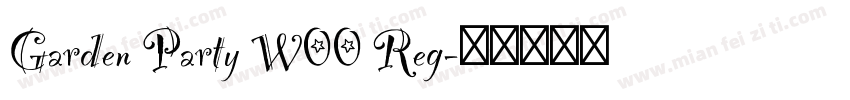 Garden Party W00 Reg字体转换
